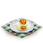 Vegetable Pakora Wrap 