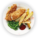 Kids Fish Fingers With Chips 